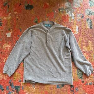 Vintage Big Dogs beige beachy long sleeve